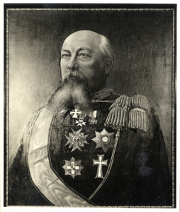 105416 Portret van J.H. Kromhout, commandant van het korps mineurs en sappeurs te Utrecht (1873-1876), overleden 1897. ...